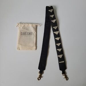 Rais Case Nala Shoulder Strap 49" Triangle Pattern Mod‎ Cloth Brass Hardware